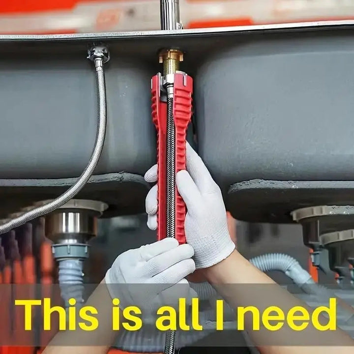 1pc Llave de fregadero de alta calidad 5-en-1 multifuncional - Plástico duradero, ajuste universal para grifo e instalación de baño