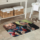 Felpudo de poliéster lavable a máquina con temática de Chucky, alfombra rectangular ligera antideslizante para entrada interior, decoración de alfombra para sala de estar - 59,94 x 39,88 cm