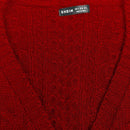 Moosta cardigan informal de manga de globo con nudo delantero de unicolor para otono/invierno