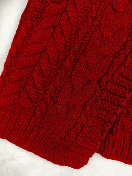 Moosta cardigan informal de manga de globo con nudo delantero de unicolor para otono/invierno