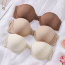 3 piezas conjunto de sujetadores sin tirantes minimalistas y sexy con cierre delantero para mujeres