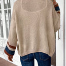 Emery rose cardigan de mujer de bloques de color con rayas, moda minimalista para uso casual diario