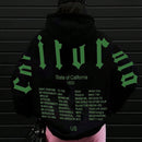 Essnce sudadera con capucha de ajuste holgado y cordon, con estampado de lema, para mujer, para otono/invierno