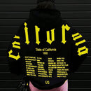 Essnce sudadera con capucha de ajuste holgado y cordon, con estampado de lema, para mujer, para otono/invierno