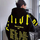 Essnce sudadera con capucha de ajuste holgado y cordon, con estampado de lema, para mujer, para otono/invierno