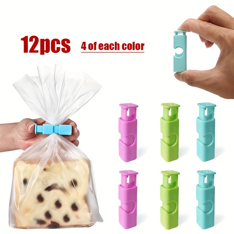 Lote de 12 Pinchos y Dolor, Pinchos y Bagels, Clips de Cierre, Instalaciones de Fermentación y Cierre, Para Sellrar Diversos Bolsas, Suministros de Cocina Doméstica