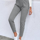 Emery rose pantalones casuales ajustados de unicolor para mujer, uso diario