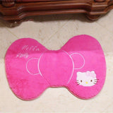 Alfombra de tela de poliéster tejido con moño de Hello Kitty de Sanrio