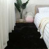 Alfombra de Área de Piel Sintética de Lujo - Gruesa, Suave y Antideslizante para Decoración de Dormitorio y Sala de Estar | Alfombra de Poliéster Lavable a Máquina Perfecta para la Temporada de Vacaciones de Invierno