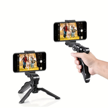 Soporte de Trípode 360° Antivibración para Teléfono – Soporte Ajustable Portátil para Streaming y Fotografía | Regalo Perfecto para Creadores de Contenido