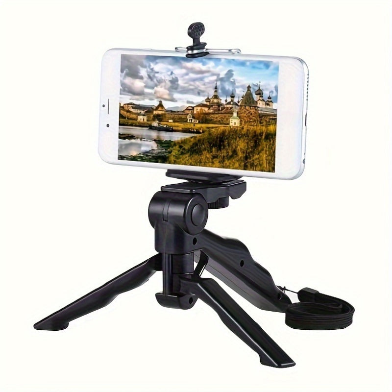 Soporte de Trípode 360° Antivibración para Teléfono – Soporte Ajustable Portátil para Streaming y Fotografía | Regalo Perfecto para Creadores de Contenido