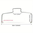 Cortador de pastel de acero inoxidable versátil para lograr rebanadas uniformes - Perfecto para decoración de pasteles en casa y repostería - Disponible en opciones de línea única o doble