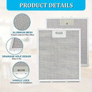 Conjunto de Filtros para Campana Extractora de Cocina 2 piezas/4 piezas - Malla Metálica Duradera con Dimensiones de 320 x 260 mm, Material de Alta Calidad para Mejorar el Flujo de Aire y Capturar Grasa, Instalación Sencilla en Todo Tipo de Estufas