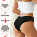 Meiyating paquete de 6 bragas de cintura baja con adorno de encaje, transpirables y delgadas para mujeres