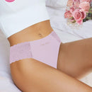Meiyating paquete de 6 bragas de cintura baja con adorno de encaje, transpirables y delgadas para mujeres
