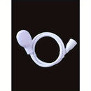1pc Ducha de Mano con Manguera Flexible - Rociador Ovalado de Plástico para Montaje en Suelo, Kit de Boquilla Fácil Instalación para Lavado de Cabello y Baño de Mascotas