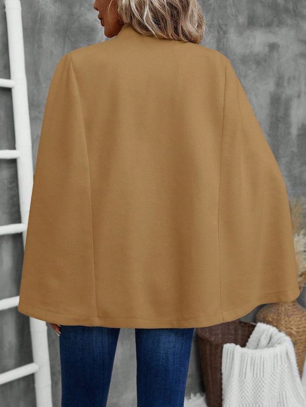 Emery rose ropa de otono para mujer, abrigo de lana con estilo de capa elegante para mujer, ropa de oficina para mujer