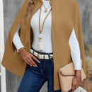 Emery rose ropa de otono para mujer, abrigo de lana con estilo de capa elegante para mujer, ropa de oficina para mujer
