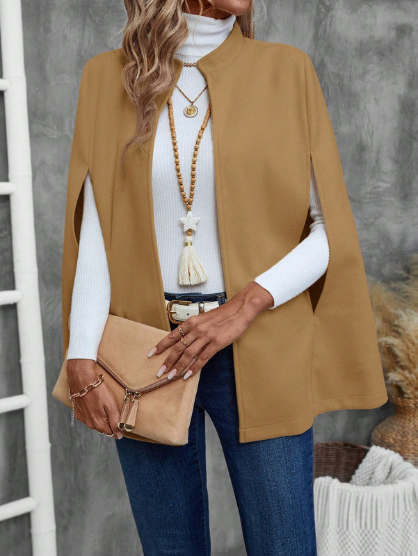 Emery rose ropa de otono para mujer, abrigo de lana con estilo de capa elegante para mujer, ropa de oficina para mujer