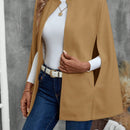 Emery rose ropa de otono para mujer, abrigo de lana con estilo de capa elegante para mujer, ropa de oficina para mujer