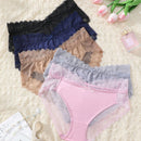 5 piezas de bragas de encaje sexy de tiro medio y multicolor que levantan las caderas, transpirables y comodas para damas