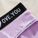 Conjunto de 4 bragas de mujer de unicolor, simples, transpirables y comodas con pretina baja y estampado de letras