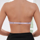 Sujetador con copas medias de color morado brillante, sexy, comodo y con push up, con tirantes desmontables para chicas