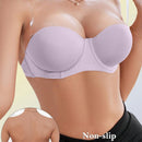 Sujetador con copas medias de color morado brillante, sexy, comodo y con push up, con tirantes desmontables para chicas