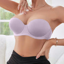 Sujetador con copas medias de color morado brillante, sexy, comodo y con push up, con tirantes desmontables para chicas