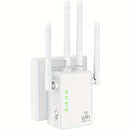 Amplificador de señal de WiFi de 300Mbps hasta 6000 pies cuadrados y 55+ dispositivos, Amplificador de rango de WiFi, Repetidor de Internet inalámbrico, Amplificador de largo alcance con puerto Ethernet, Punto de acceso, enchufe de EE. UU., 110V-130V, Si