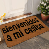 Tapete de bienvenida para interiores - Antideslizante, lavable a máquina, alfombra de entrada, resistente, de fibra de poliéster para cocina y baño