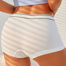 Set de 3 piezas de ropa interior de mujer, blanco + gris + negro, con pantis de unicolor sin costuras y con estampado de carta de amor