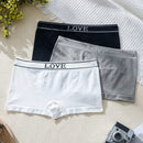 Set de 3 piezas de ropa interior de mujer, blanco + gris + negro, con pantis de unicolor sin costuras y con estampado de carta de amor