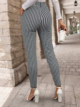 Emery rose pantalones casuales ajustados de unicolor para mujer, uso diario