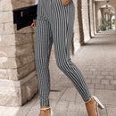 Emery rose pantalones casuales ajustados de unicolor para mujer, uso diario
