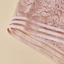 3 piezas de ropa interior femenina de encaje sexy, tanga transparente de moda, respirable y comodo, pantalones de mujer con elastico, casual y de unicolor g-string, lenceria de personalidad para chicas