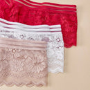 3 piezas de ropa interior femenina de encaje sexy, tanga transparente de moda, respirable y comodo, pantalones de mujer con elastico, casual y de unicolor g-string, lenceria de personalidad para chicas