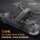 Drone E88 con cámaras HD dobles, batería única, regreso con una sola tecla, conexión WiFi, drone de fotografía aérea, control remoto de cuadricóptero, regalo de Navidad, Halloween y Acción de Gracias.