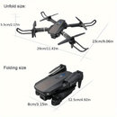 Drone E88 con cámaras HD dobles, batería única, regreso con una sola tecla, conexión WiFi, drone de fotografía aérea, control remoto de cuadricóptero, regalo de Navidad, Halloween y Acción de Gracias.