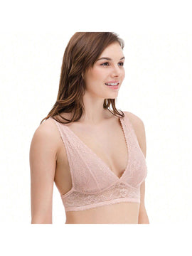 Curve muse bralette con escote en pico curve muse con encaje floral