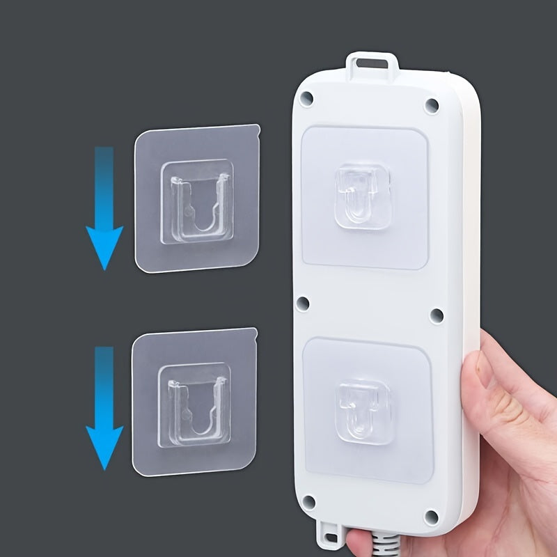 1/3/5 Pares de Ganchos Adhesivos Fuertes, Sin Rastros, Hebillas Madre, Sin Perforación, Multifuncionales, Impermeables, para Baño, Cocina, Hogar, Colgar en la Pared, Ganchos Adhesivos Móviles, Ganchos de Utilidad
