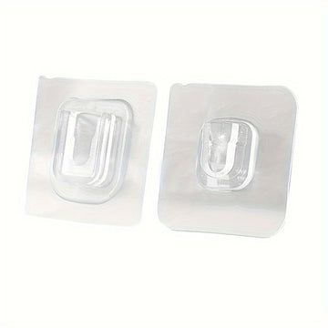 1/3/5 Pares de Ganchos Adhesivos Fuertes, Sin Rastros, Hebillas Madre, Sin Perforación, Multifuncionales, Impermeables, para Baño, Cocina, Hogar, Colgar en la Pared, Ganchos Adhesivos Móviles, Ganchos de Utilidad