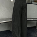 Dazy pantalones anchos de unicolor con cordon para mujeres