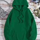Ezwear sudadera con capucha de lana polar con estampado de letras, casual para mujeres, para otono e invierno