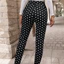 Emery rose pantalones casuales ajustados de unicolor para mujer, uso diario