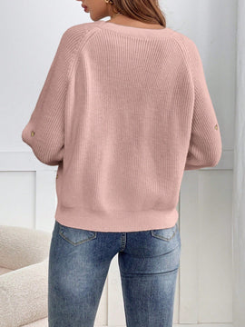 Frenchy cardigan con botones de corte casual y rayas para mujer, para otono/invierno