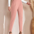 Emery rose pantalones casuales ajustados de unicolor para mujer, uso diario