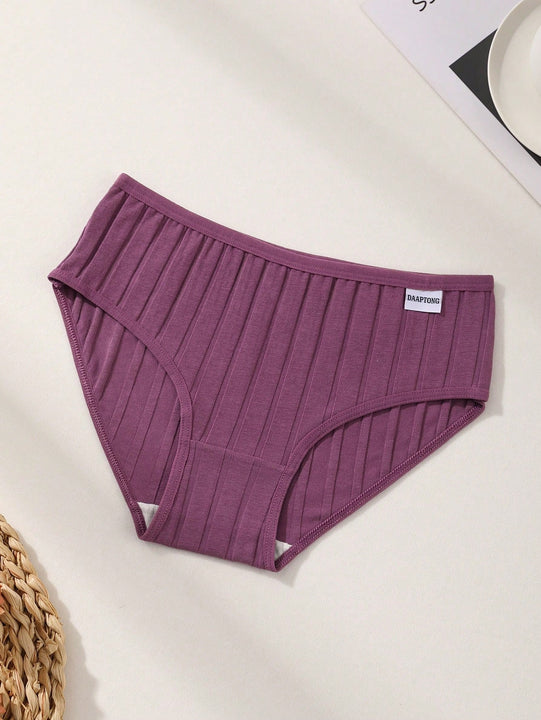 Juego de 9 bragas de mujer de algodon, de cintura baja, de unicolor, acanaladas, comodas y transpirables, ropa interior deportiva