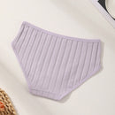 Juego de 9 bragas de mujer de algodon, de cintura baja, de unicolor, acanaladas, comodas y transpirables, ropa interior deportiva