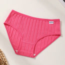 Juego de 9 bragas de mujer de algodon, de cintura baja, de unicolor, acanaladas, comodas y transpirables, ropa interior deportiva